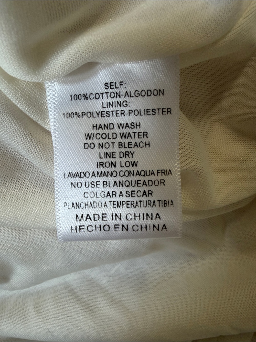 AURA Cream Cotton Ruffle Tiered Midi Dress Size M Cottagecore - Picture 6 of 6